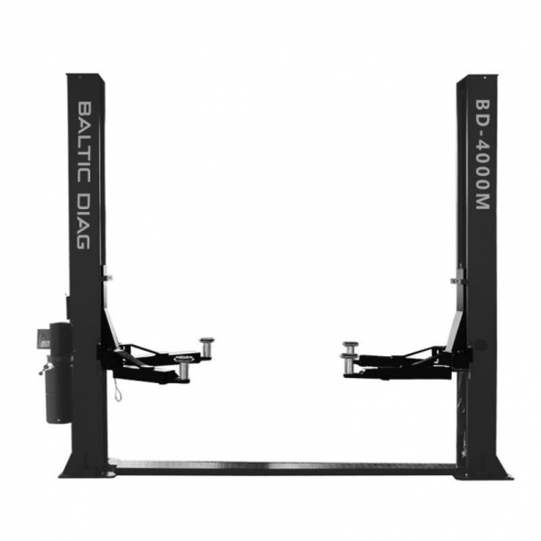 Double column hoist 4000kg with mechanical claw locking and 2 + 2 tier claws, BD-4000M