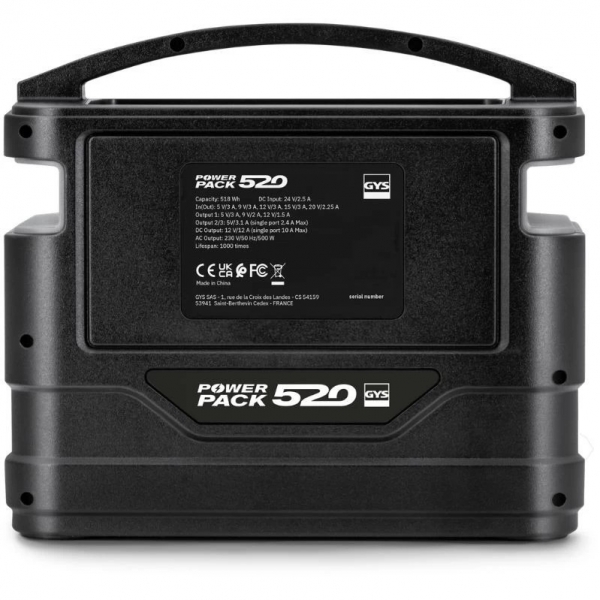 Portable power station 500 W Power Pack 520 GYS | Baltic Diag