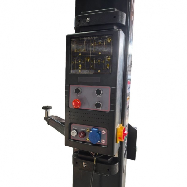 Two-column asymmetric hoist BD-4000EV Pro, 3+3 universal lifting claws | Baltic Diag