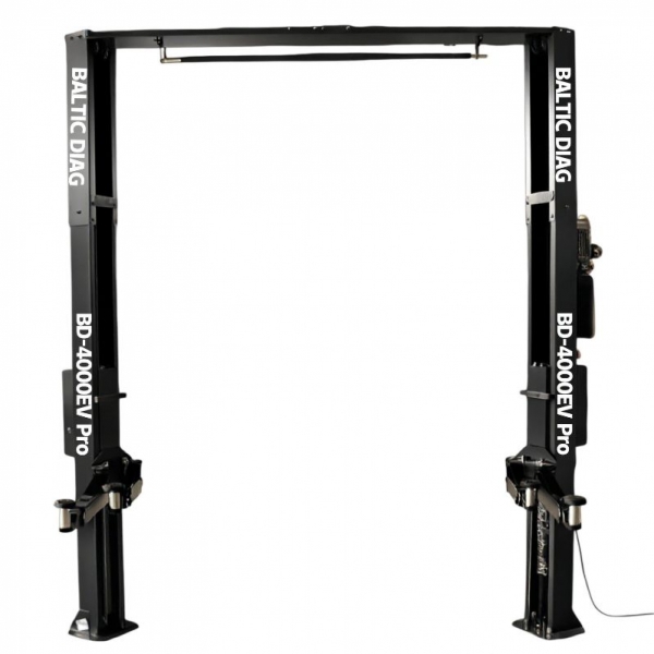Two-column asymmetric hoist BD-4000EV Pro, 3+3 universal lifting claws