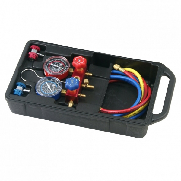 R134A/R12 filling device for air conditioners