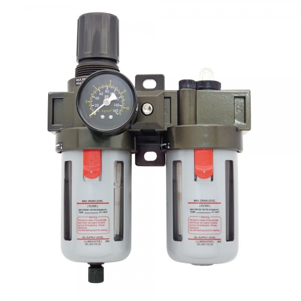 Air flow regulator 3/4 "with filter and oil Air flow regulator 3/4 "with filter and oil