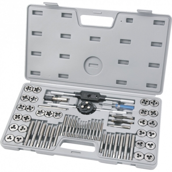 Set of taps and taps 60pcs. M3-M12, SAE