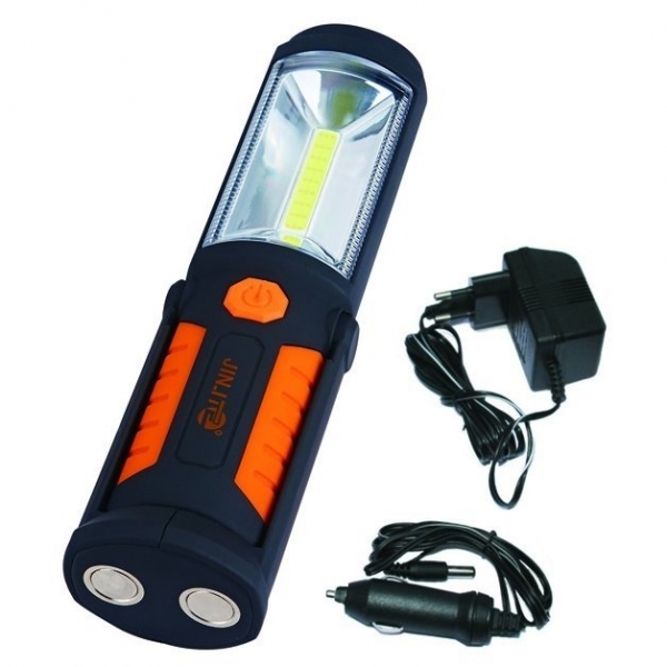 Rechargeable work flashlight COB (3W) + LED5