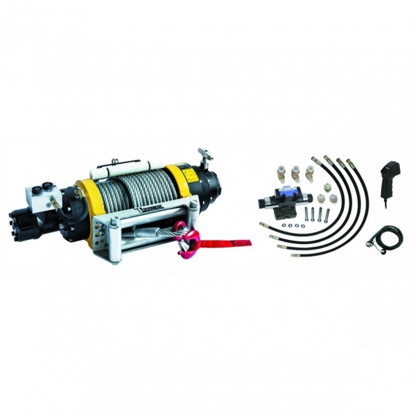 Hydraulic winch with remote control system 10215 kg