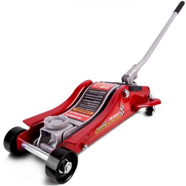 Low-profile trolley jack with swivel handle 2.5t Low-profile trolley jack with swivel handle 2.5t