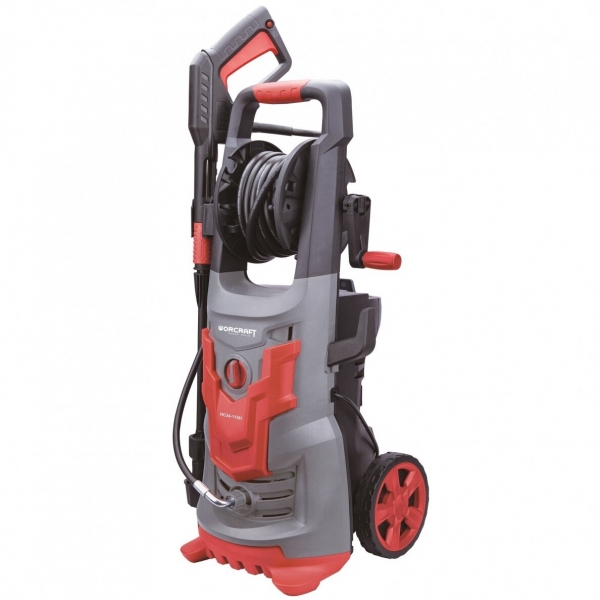 High-pressure washer with reel and accessories 2100W