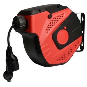 Extension cord with automatic reel, 10 m 3Gx1.5 mm2 | Baltic Diag