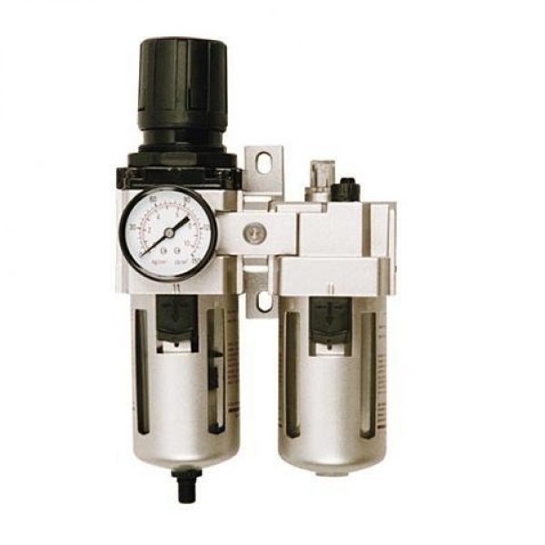 Air flow regulator 1/2 "with filter and lubricator Air flow regulator 1/2 "with filter and lubricator