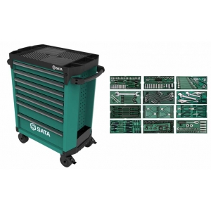 Tool trolley, 7 drawers Sata Pro with 246 pcs. tools | Baltic Diag