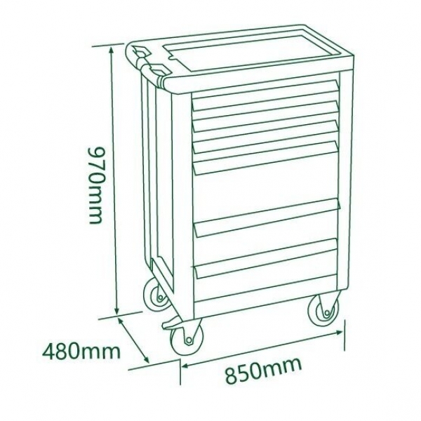 Tool trolley, 7 drawers and 330 pcs. tools | Baltic Diag Tool trolley, 7 drawers and 330 pcs. tools | Baltic Diag