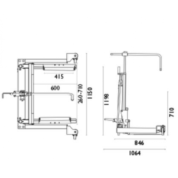 Hydraulic wheel trolley AC Hydraulic WTA500 | Baltic Diag