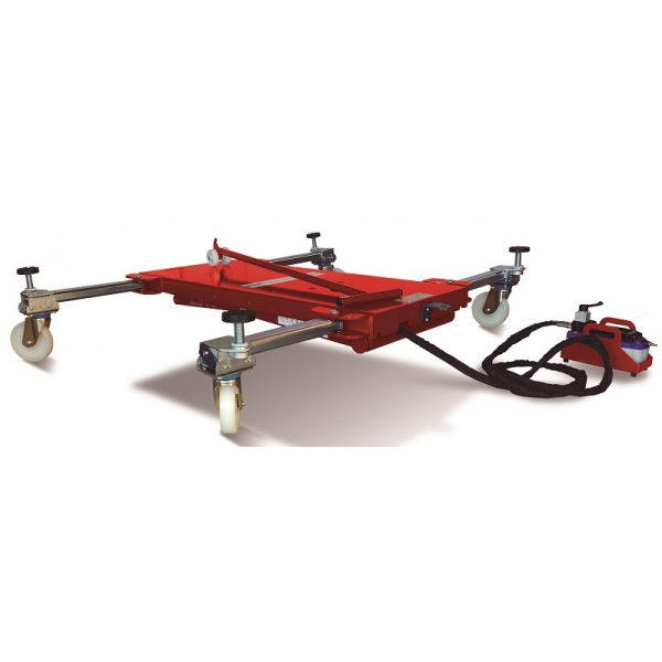 Mobile mid-rise scissor lift for body painting work PowerLift and Move