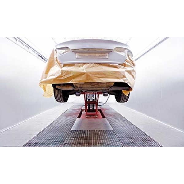 Mid-rise scissor lift for body painting work Powerlift | Baltic Diag