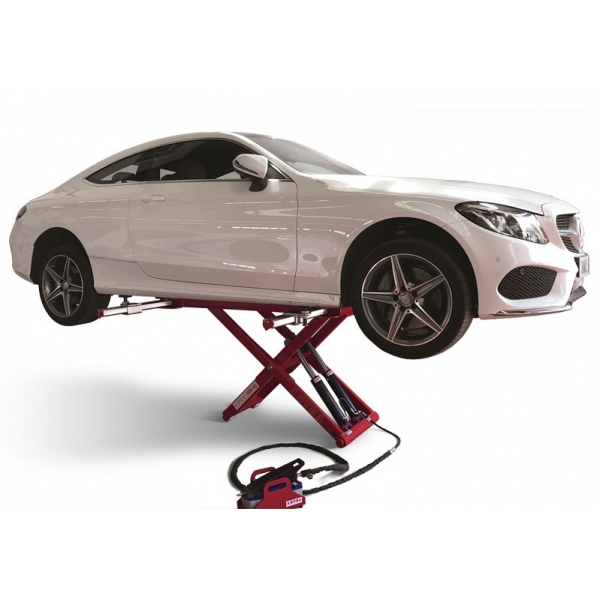 Mid-rise scissor lift for body painting work Powerlift