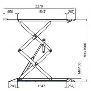 Double scissor lift ATH-Frame Lift 35FZ 3500kg | Baltic Diag Double scissor lift ATH-Frame Lift 35FZ 3500kg | Baltic Diag