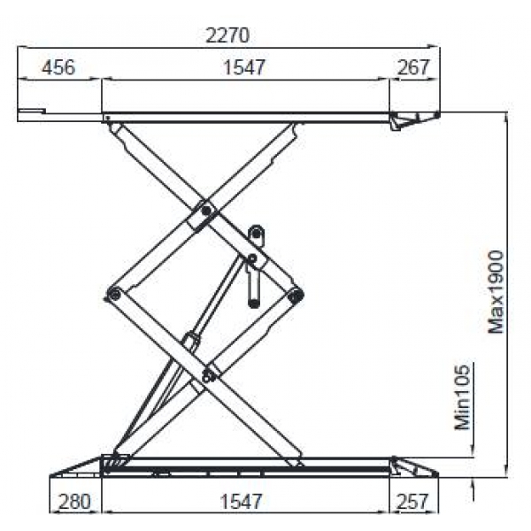 Double scissor lift ATH-Frame Lift 35FZ 3500kg | Baltic Diag Double scissor lift ATH-Frame Lift 35FZ 3500kg | Baltic Diag