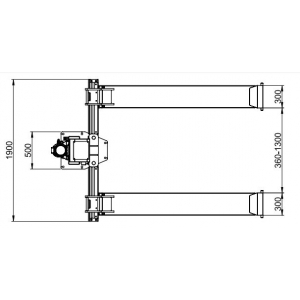 Electro-hydraulic single column lift ATH-Single Lift 12PL | Baltic Diag