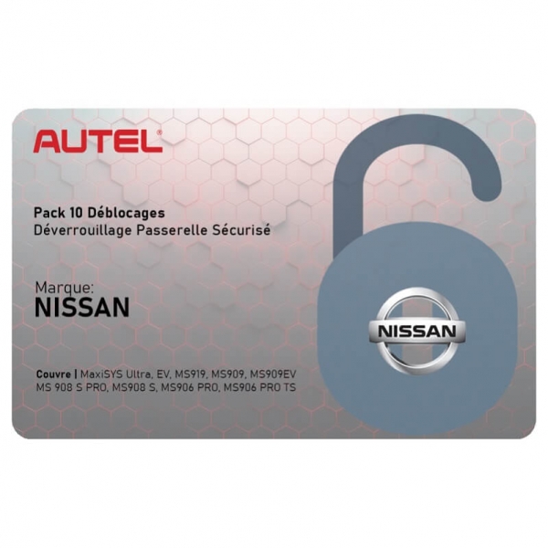 Nissan license (SGW) activation card Autel