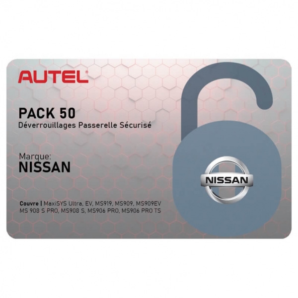 Nissan license (SGW) activation card Autel | Baltic Diag