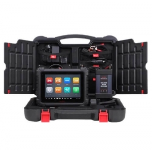 Wheel alignment stand autel IA900WA with MaxiSys 909 diagnostic equipment and rim holders | Baltic Diag