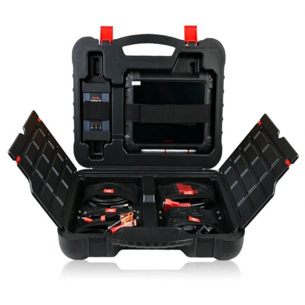 Wheel alignment stand autel IA900WA with MaxiSys 909 diagnostic equipment and rim holders | Baltic Diag