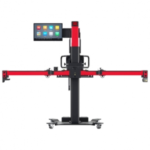 Wheel alignment stand autel IA900WA with MaxiSys 909 diagnostic equipment and rim holders | Baltic Diag