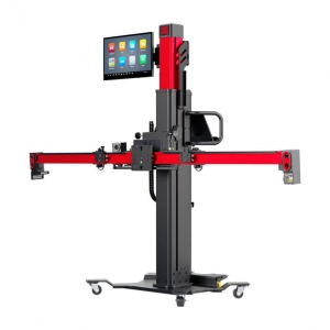 Wheel alignment stand autel IA900WA with MaxiSys 909 diagnostic equipment and rim holders | Baltic Diag