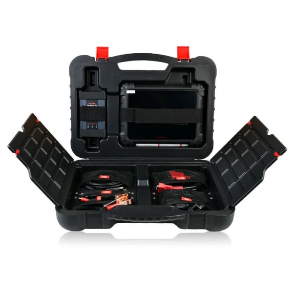 Wheel alignment stand Autel IA900WA with MaxiSys 909 diagnostic equipment and tire grippers | Baltic Diag
