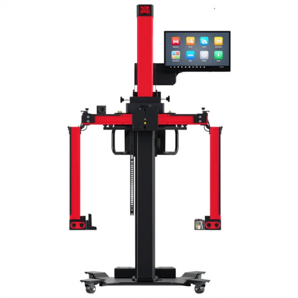 Wheel alignment stand Autel IA900WA with MaxiSys 909 diagnostic equipment and tire grippers | Baltic Diag