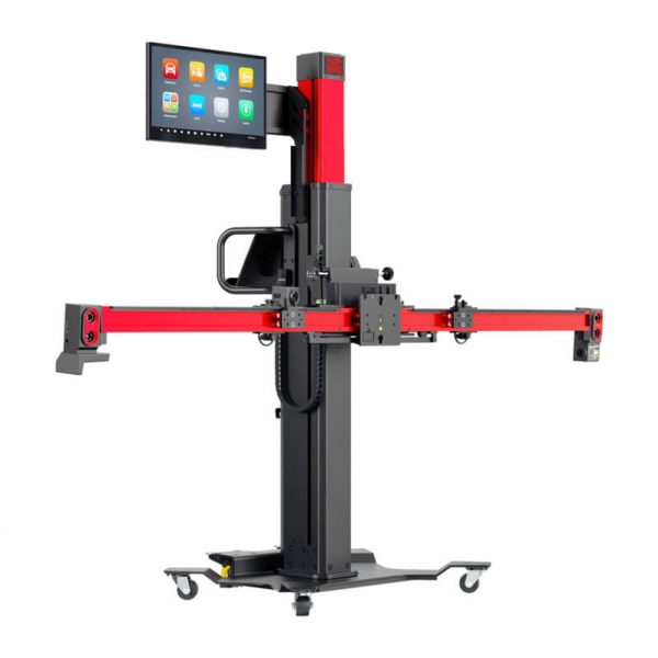 Wheel alignment stand Autel IA900WA with MaxiSys 909 diagnostic equipment and tire grippers | Baltic Diag