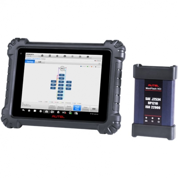 Universal truck diagnostic equipment with wireless VCI Autel MaxiSYS MS909CV | Baltic Diag