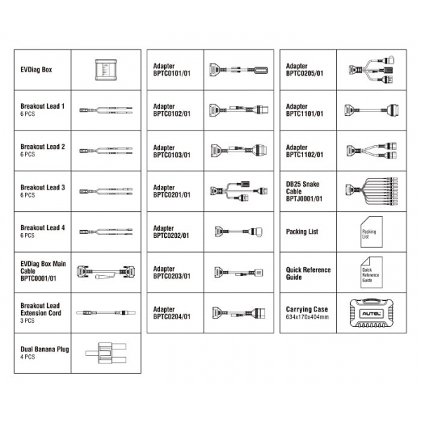 AUTEL EV Diagnostic Accessory Expansion Kit | Baltic Diag