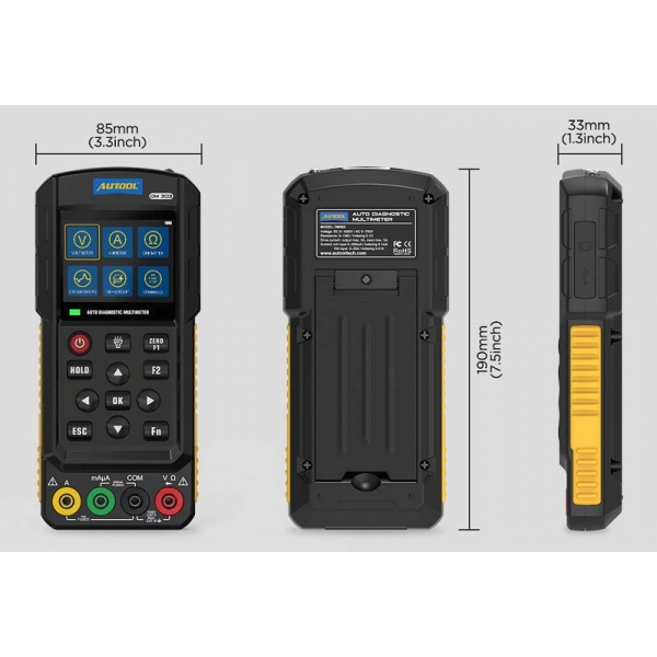 Мультиметр для диагностики автомобиля Autool DM303 | Baltic Diag