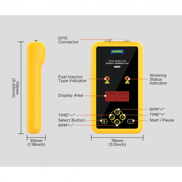 Fuel injector signal testing device Autool CT60 | Baltic Diag
