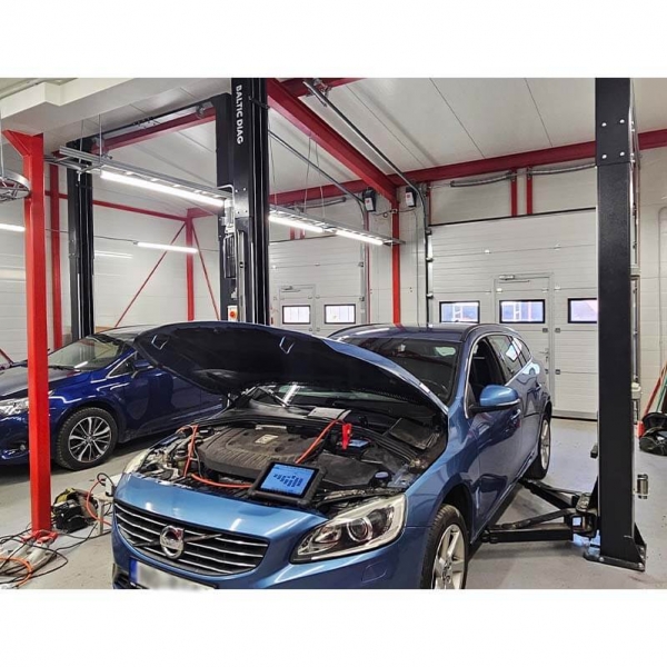 Двухстоечный подъемник с электромагнитной блокировкой и 3+3 ступенчатыми стрелами, 4,5 т BD-4500VEL33 | Baltic Diag