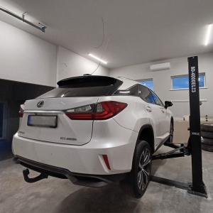 Double post lifter with electromagnetic safety locking, 3 + 3-steps arms 4t BD-4000EL33 | Baltic Diag