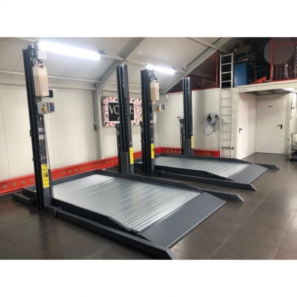 Two-post parking lift for underfloor heating | Baltic Diag