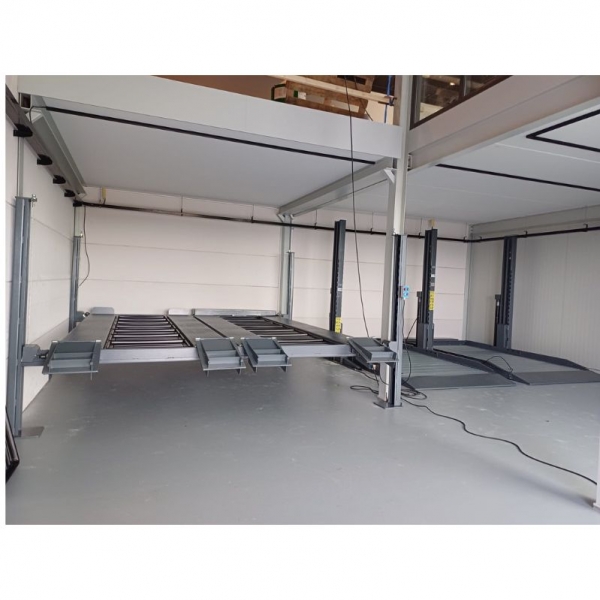 Four-post, four-car parking lift | Baltic Diag
