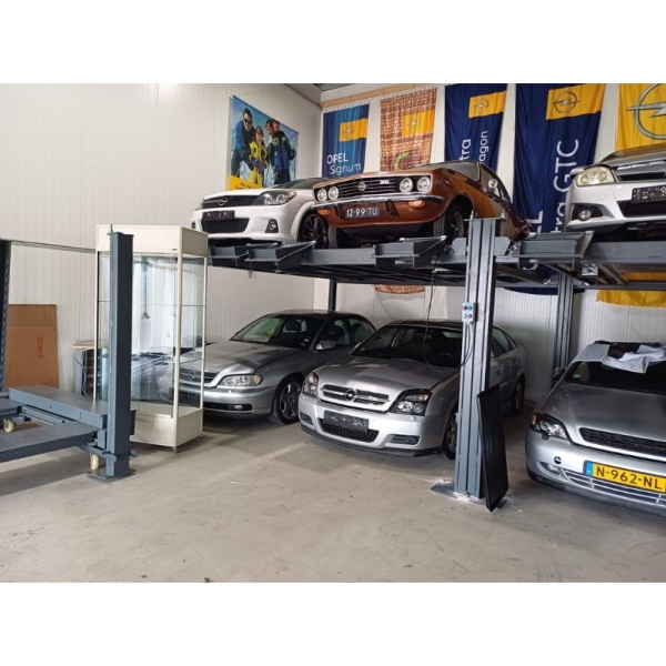 Four-post, four-car parking lift | Baltic Diag