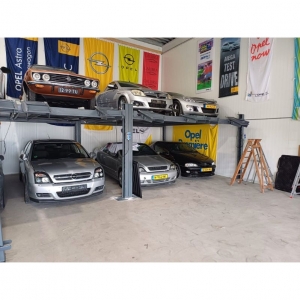 Four-post, four-car parking lift | Baltic Diag