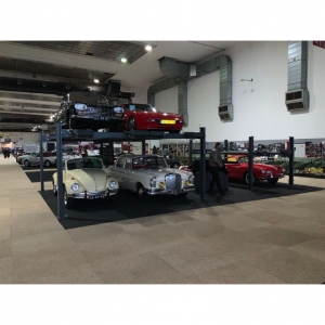 Four-post, four-car parking lift | Baltic Diag