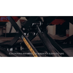 Mobile mid-rise scissor lift for vehicles BD-S2 | Baltic Diag