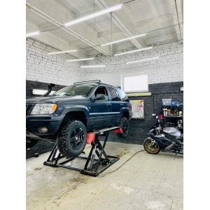 Mobile mid-rise scissor lift for vehicles BD-S2 | Baltic Diag