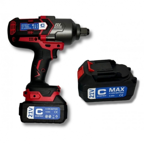 Cordless impact wrench 3/4", 1768 Nm Castex