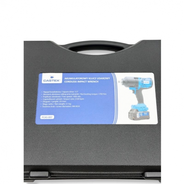 Cordless impact wrench 1/2 1700 Nm Castex | Baltic Diag