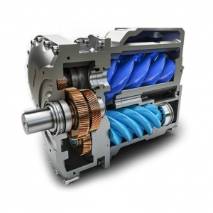 Oil-lubricated fixed-speed rotary screw air compressor L160 CompAir | Baltic Diag