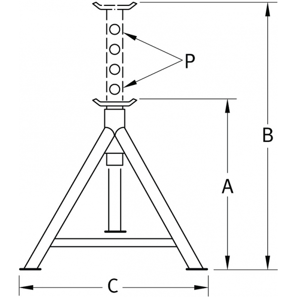 Axle stand, 12 tons CAX12S | Baltic Diag Axle stand, 12 tons CAX12S | Baltic Diag