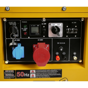 Дизель-генератор закрытого типа 230 В / 400 В, 7,5 кВт | Baltic Diag