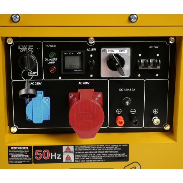 Дизель-генератор закрытого типа 230 В / 400 В, 7,5 кВт | Baltic Diag